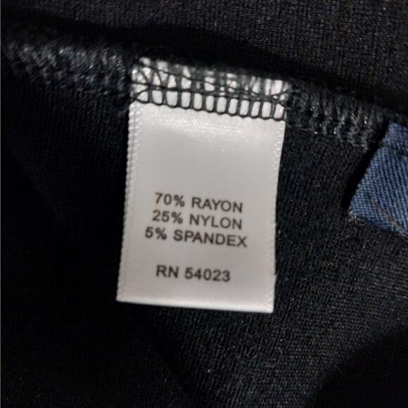 BANANA REPUBLIC! BLACK HEAVIER WEIGHT STRETCH, BELTED WAIST DRESS! SZ S - Picture 9 of 11